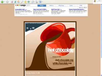 Hot Chocolate - Xanga Layouts - CreateBlog